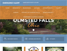 Tablet Screenshot of olmstedfalls.org